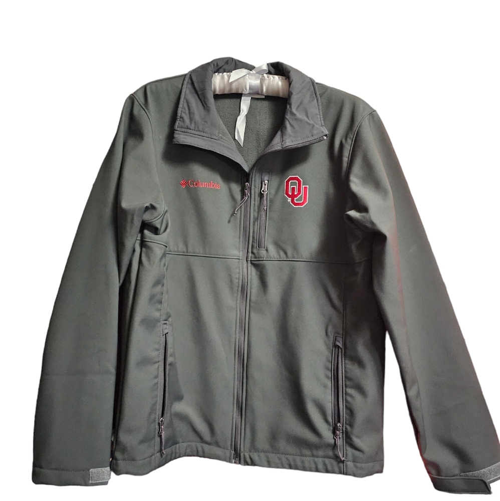 Oklahoma Sooners Columbia jacket Fanatics size medium. Full zip with pockets.